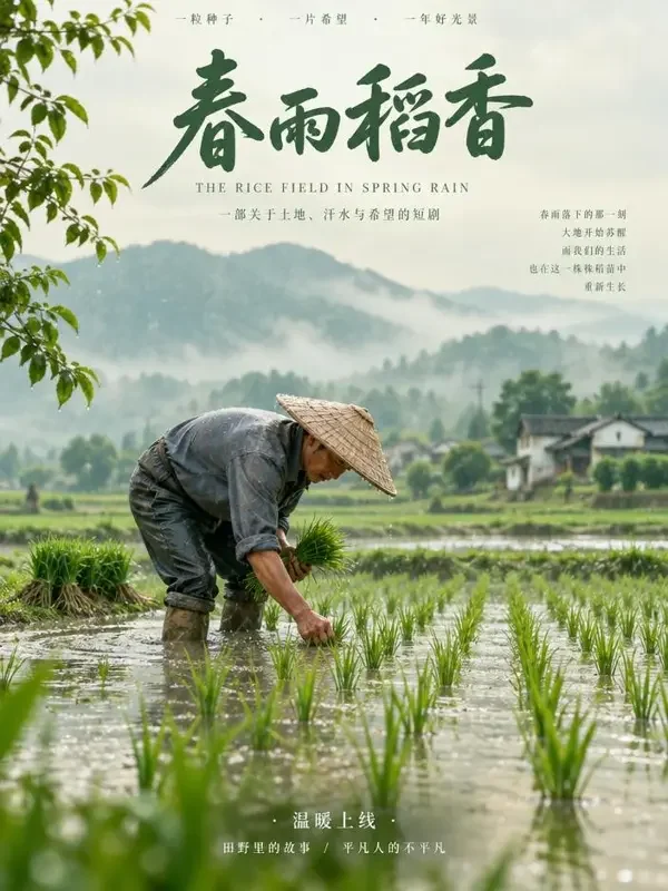《春雨润田》- SWAG官网乡村励志短剧封面